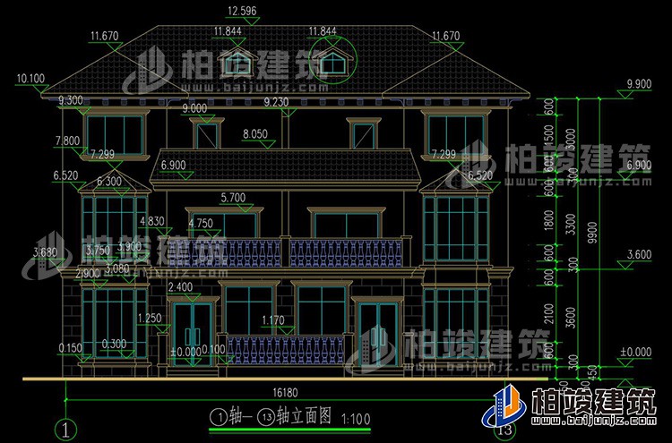 正立面图