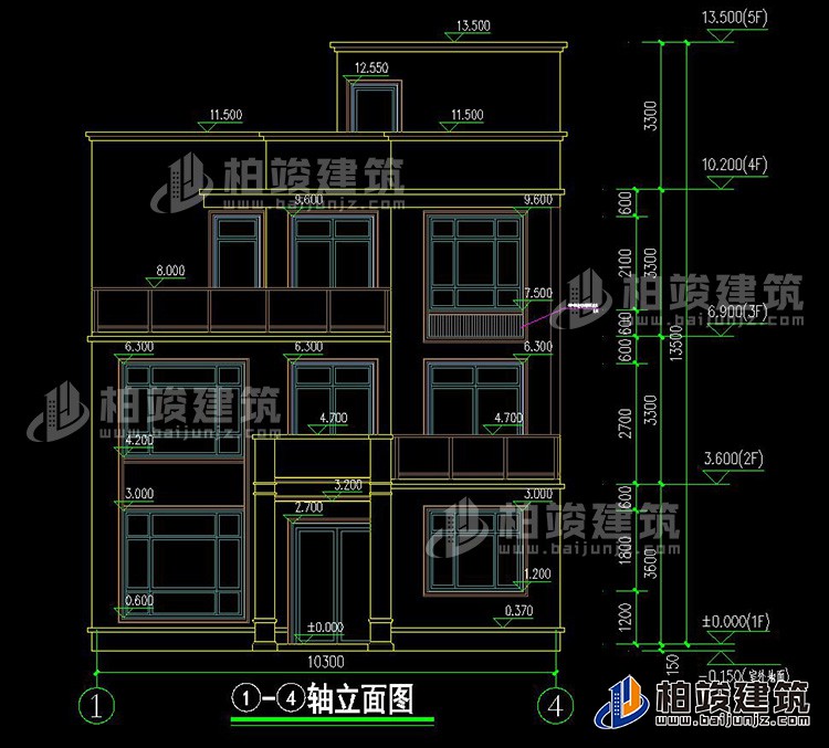 正立面图